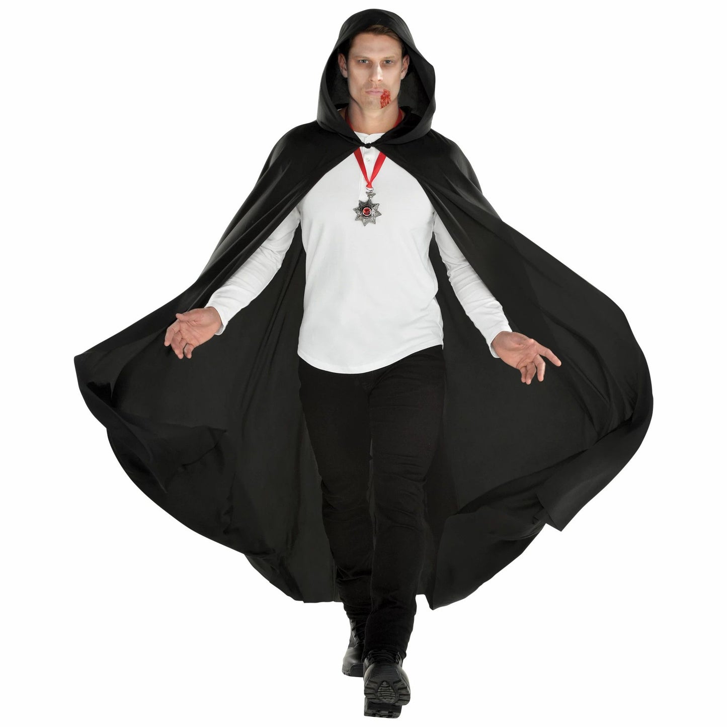Cape Hooded Black - Adult