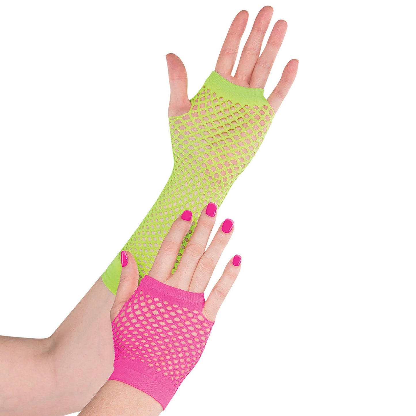 Neon Fishnet Glove