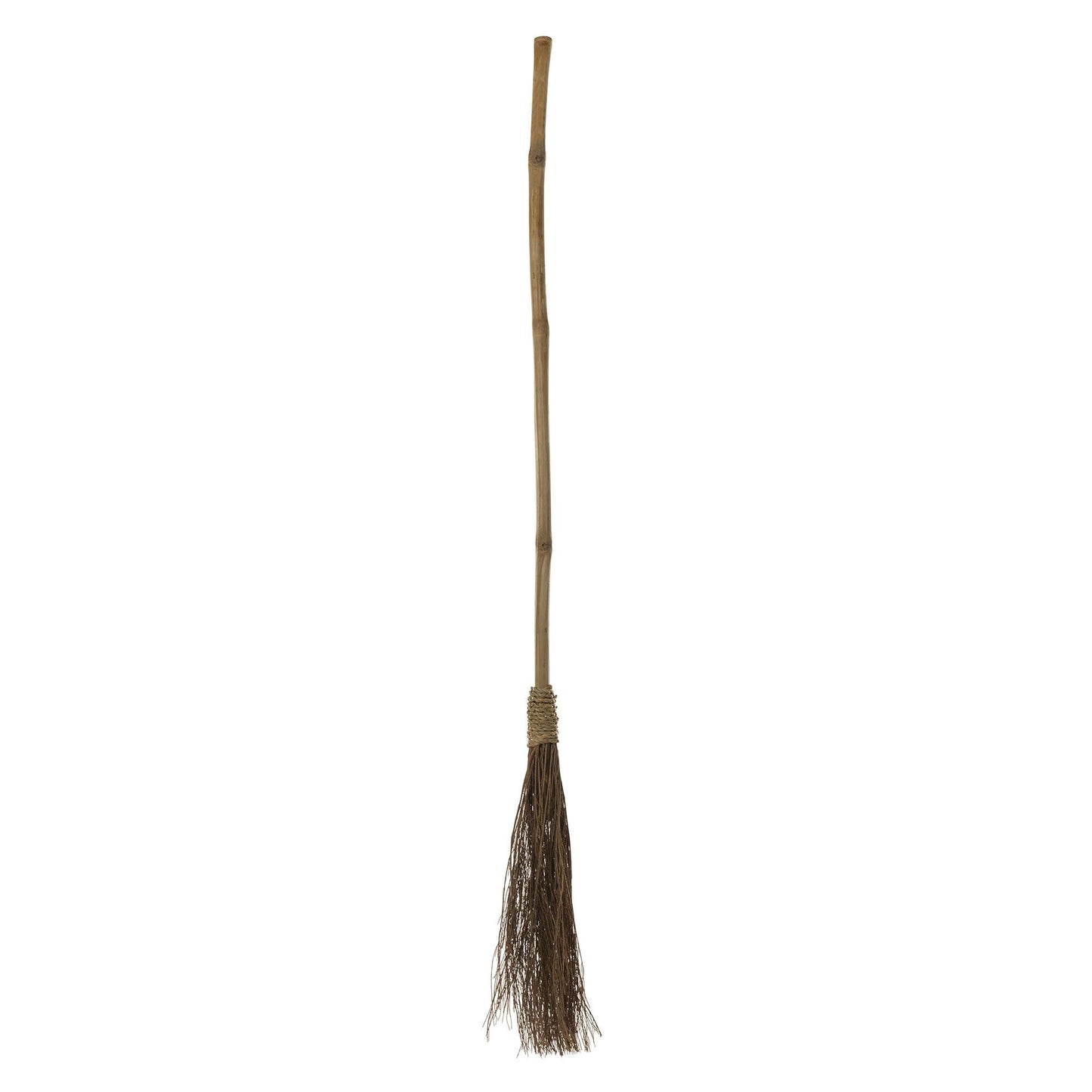 Witch Straw Broom-Brown