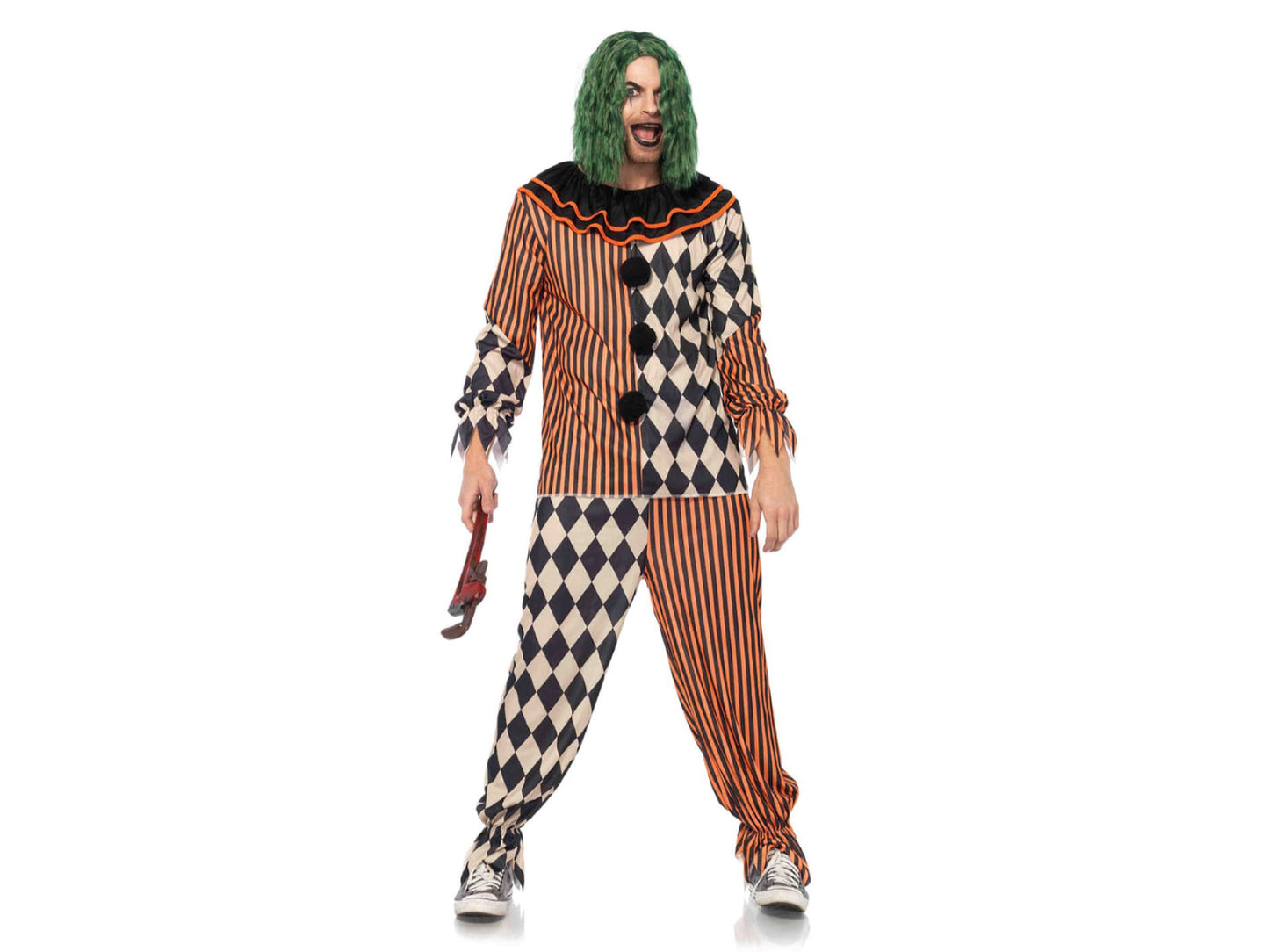 Creepy Circus Clown Adult Costume-Xlarge