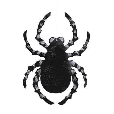 Hanging Glitter Spider Decorating 14"