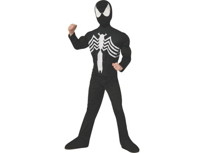 Deluxe Muscle Chest Kids Spider-Man Costume-Large(12-14)