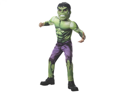 Deluxe Muscle Chest Kids Hulk Costume-Large(8-10)