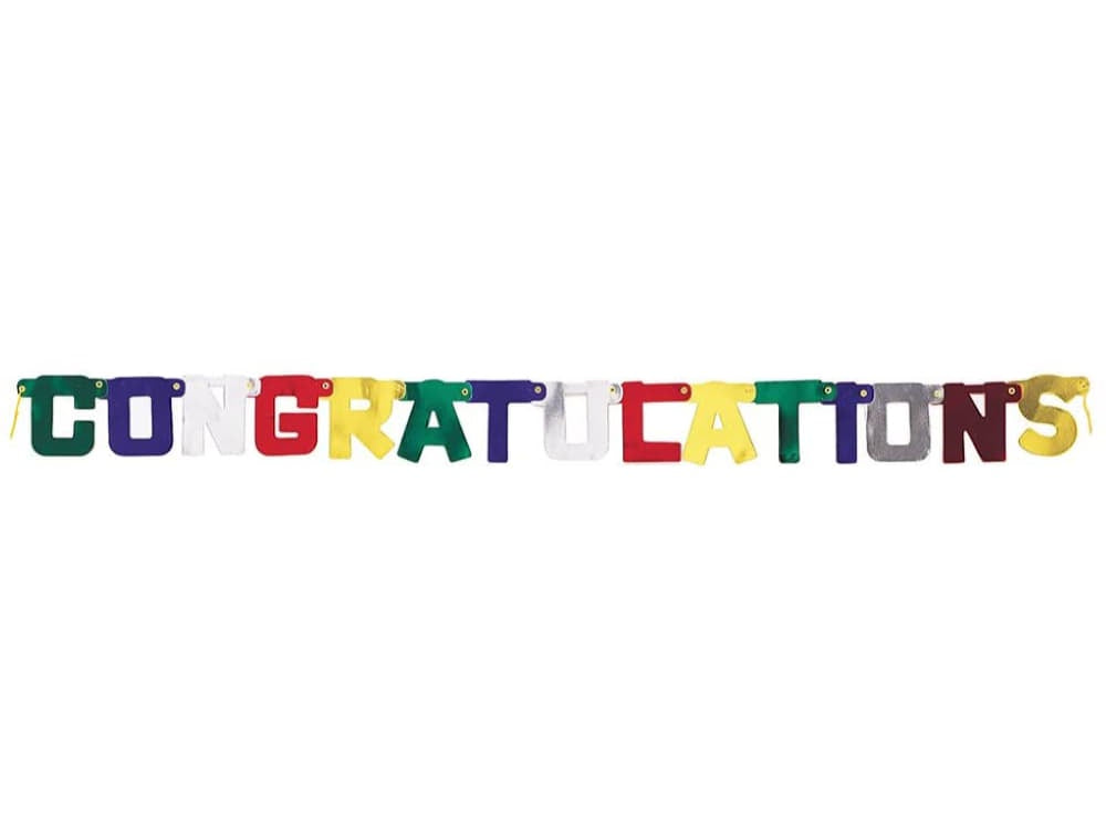 4Ft Congratulations Jointed Banner