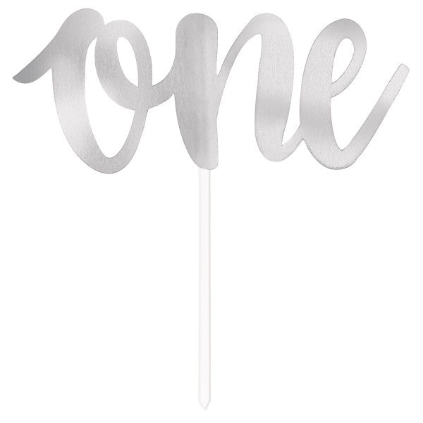 Silver One Cake Pick