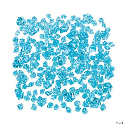Turquoise Acrylic Gems, 8Oz