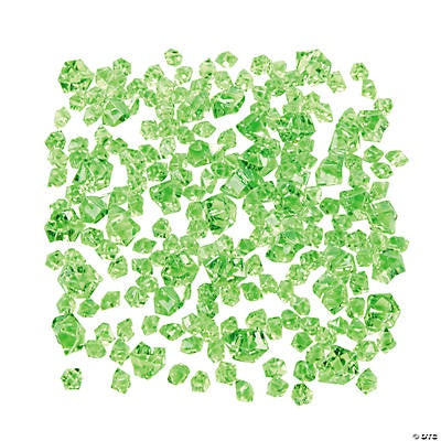 Lime Green Acrylic Gems, 8Oz