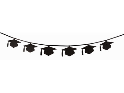 6 Pc. Graduation Cap Banner - 8' Long