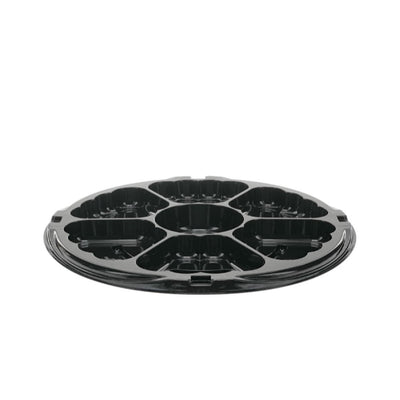 Pactiv 12" Round Sectional Plastic Tray, Each