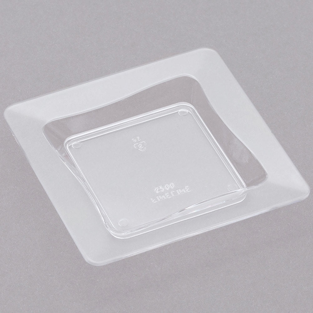 3" X 3" Tiny Trays,Clear,10Pcs