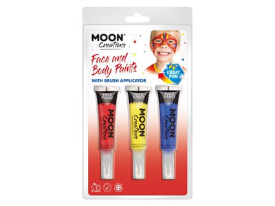 Monn Creations - Superhero Clamshell Face & Body Paint, 3/Pk