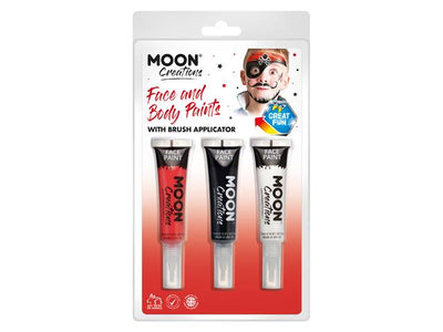 Moon Creations - Pirate Clamshell Face & Body Paint, 3/Pk