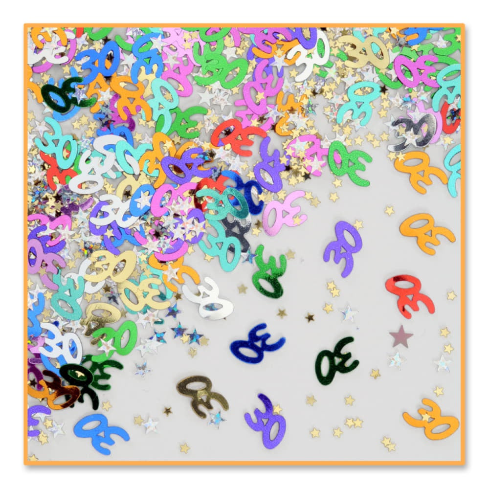 30 & Stars Confetti/Disc