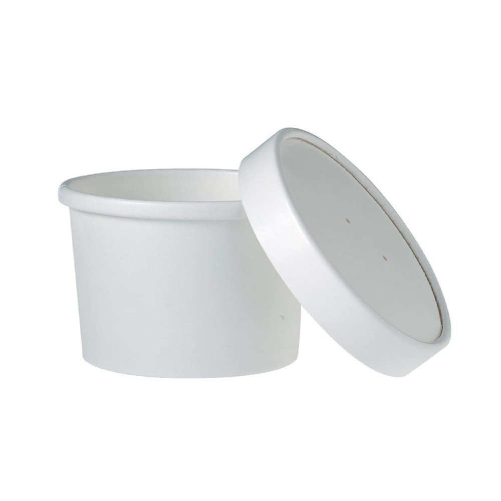 Dart 8oz Paper Food Container White-25CT