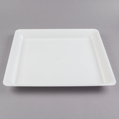 16 X16In Square Tray-White