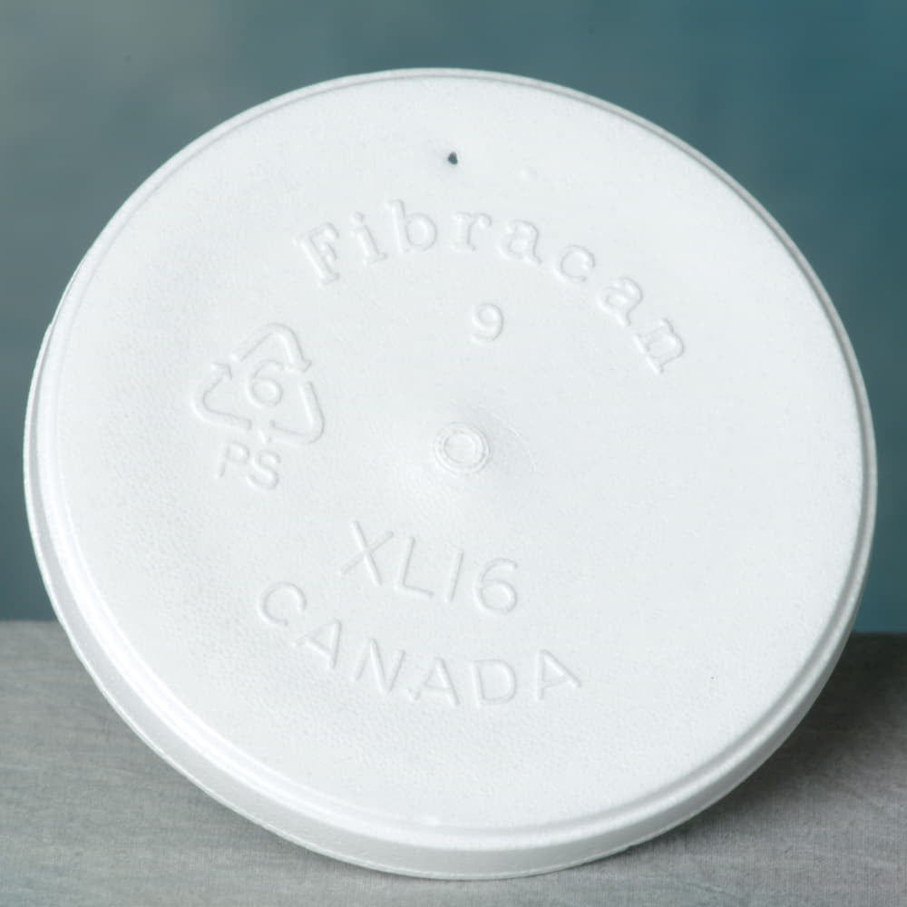 Fibracan Foam Lid 12C - 32C Foam Cont, 50Ct