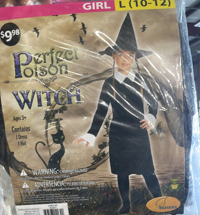 Perfect Poison Witch Costume – Girl’s Large (10–12)
