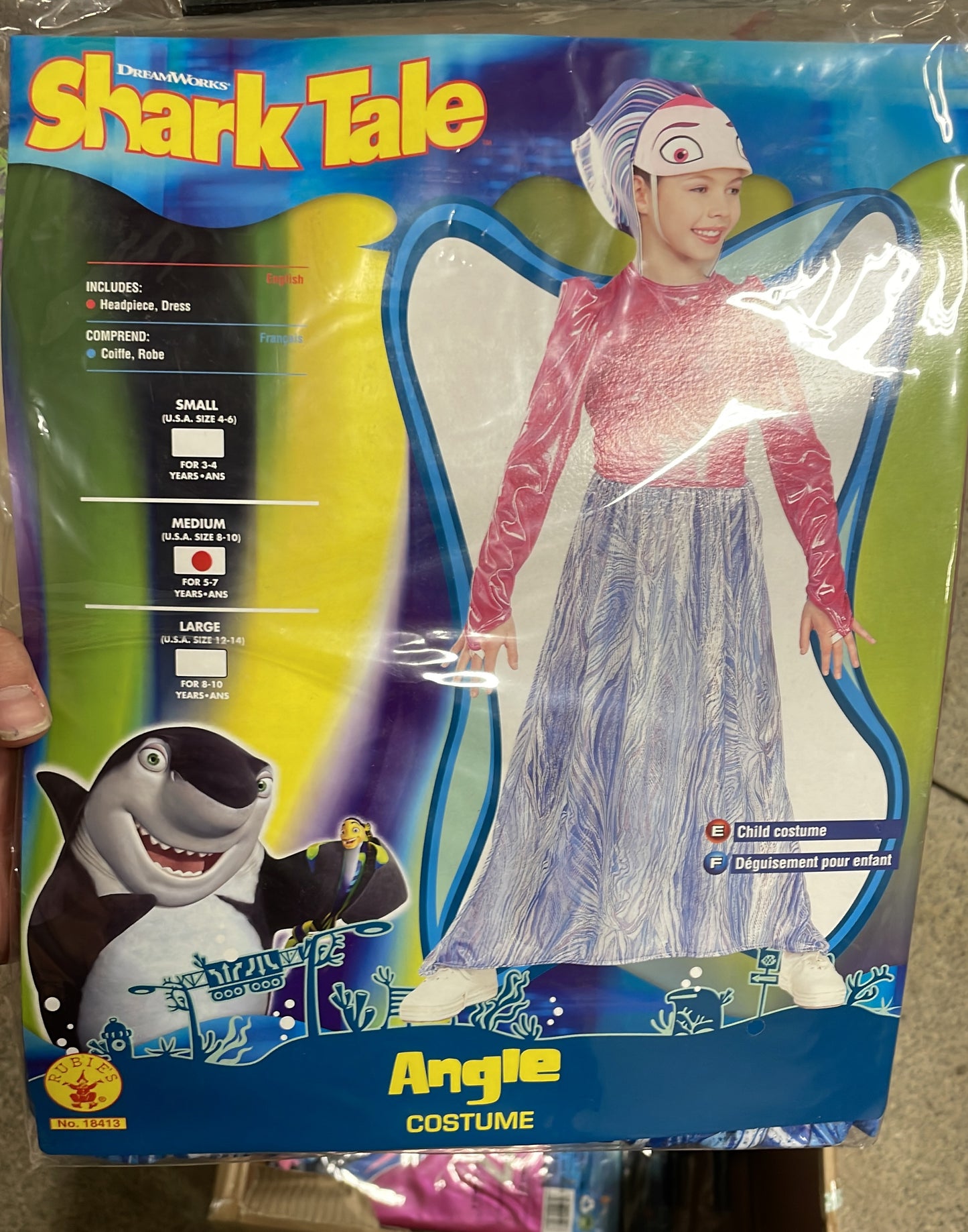 Shark Tale Angie Costume Girls Medium (5-7)