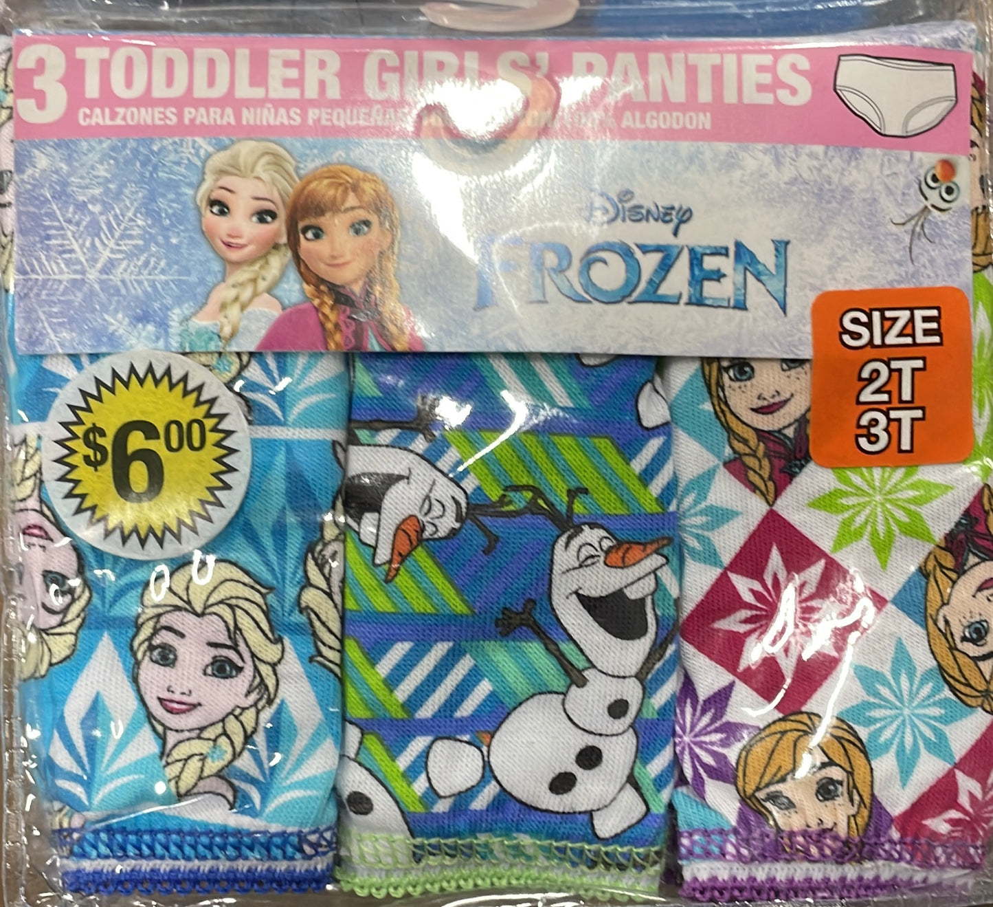 Disney Frozen 3 TODDLER GIRLS PANTIES