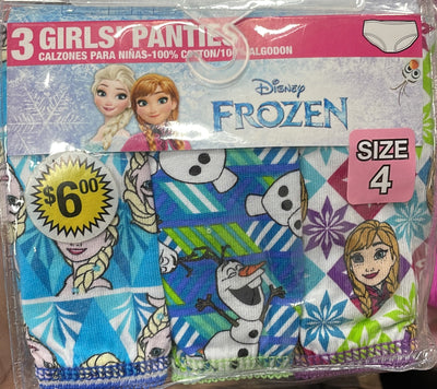 Disney Frozen 3 Girls Panties 78439