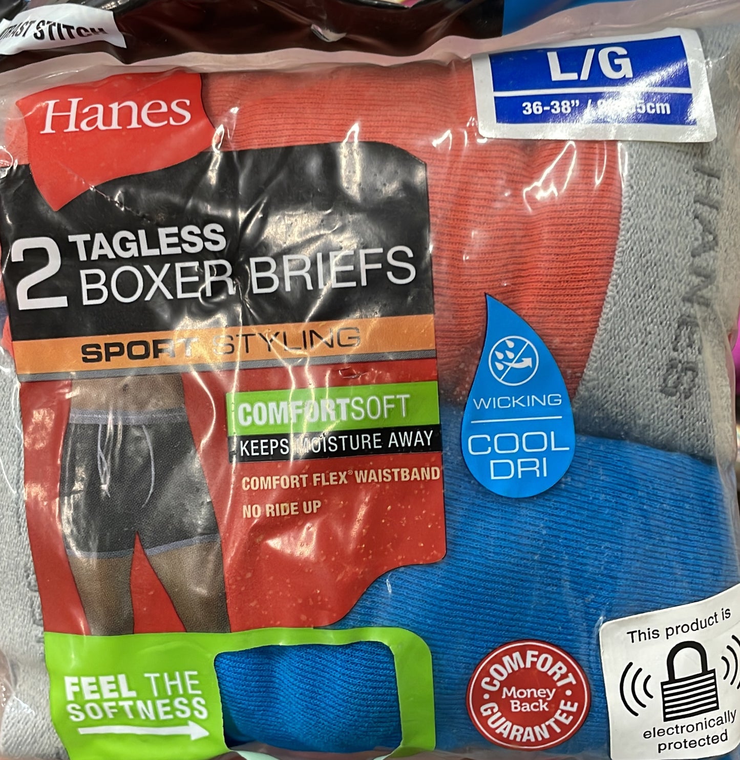 Hanes 2 TAGLESS BOXER BRIEFS 4182