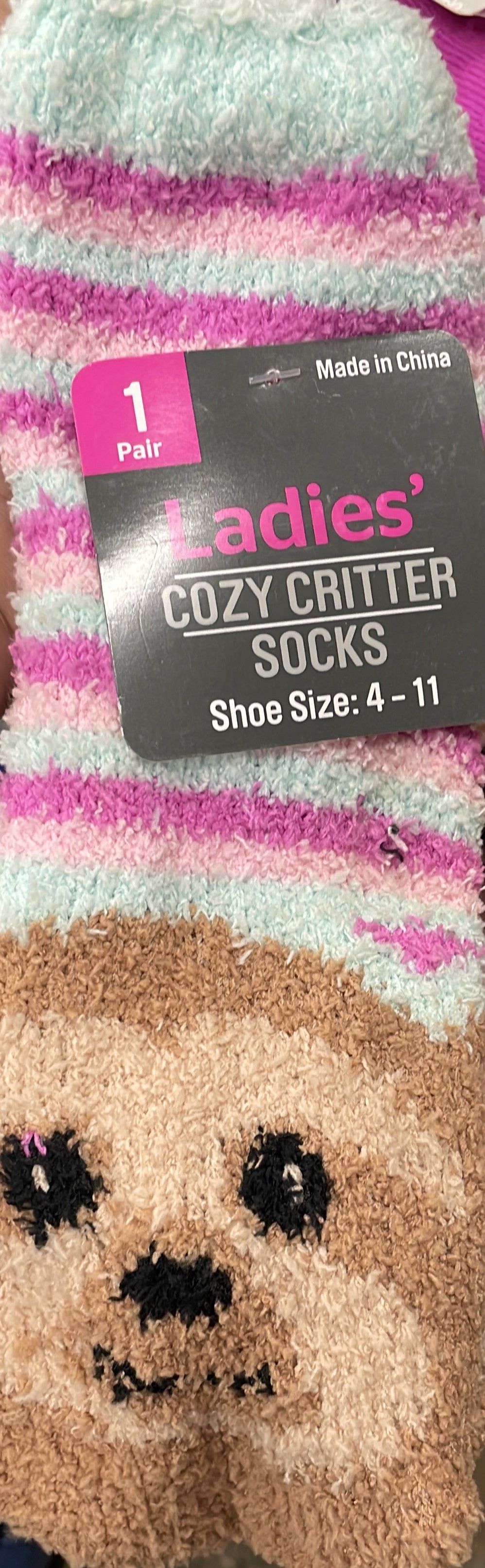 Ladies COZY CRITTER SOCKS