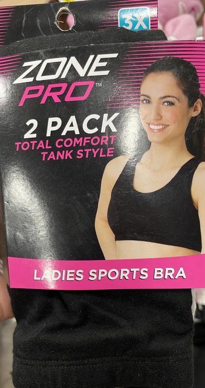 ZONE PRO LADIES SPORTS BRA 3X
