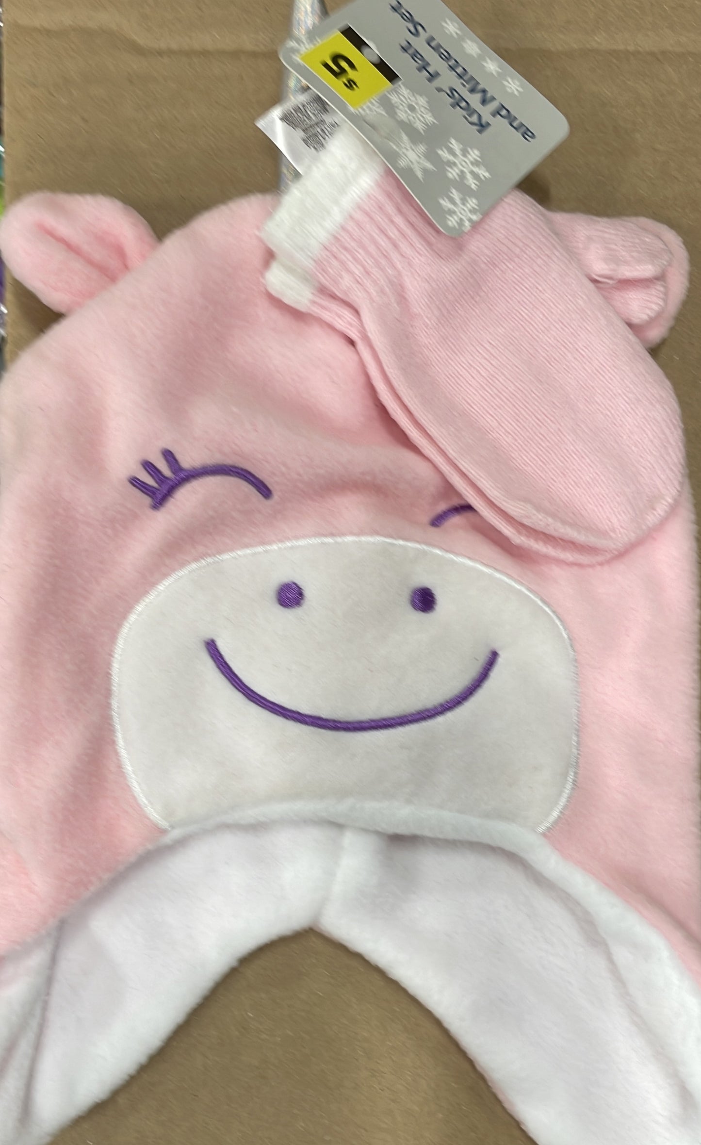 Kids Hat and Mitten Set