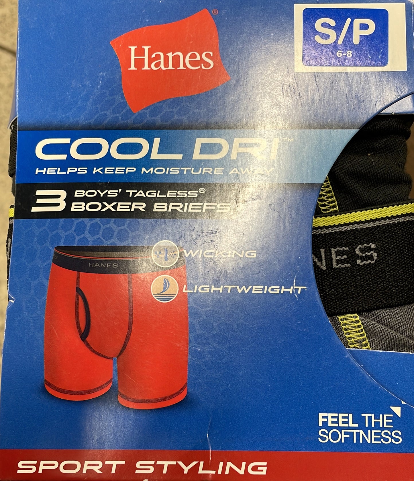 Hanes Boxer Briefs S/P 6-8 67063