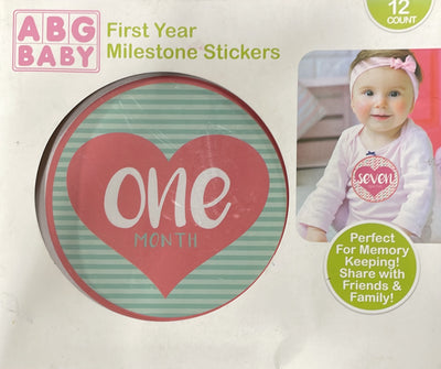 ABG BABY First Year Milestone Stickers 22240