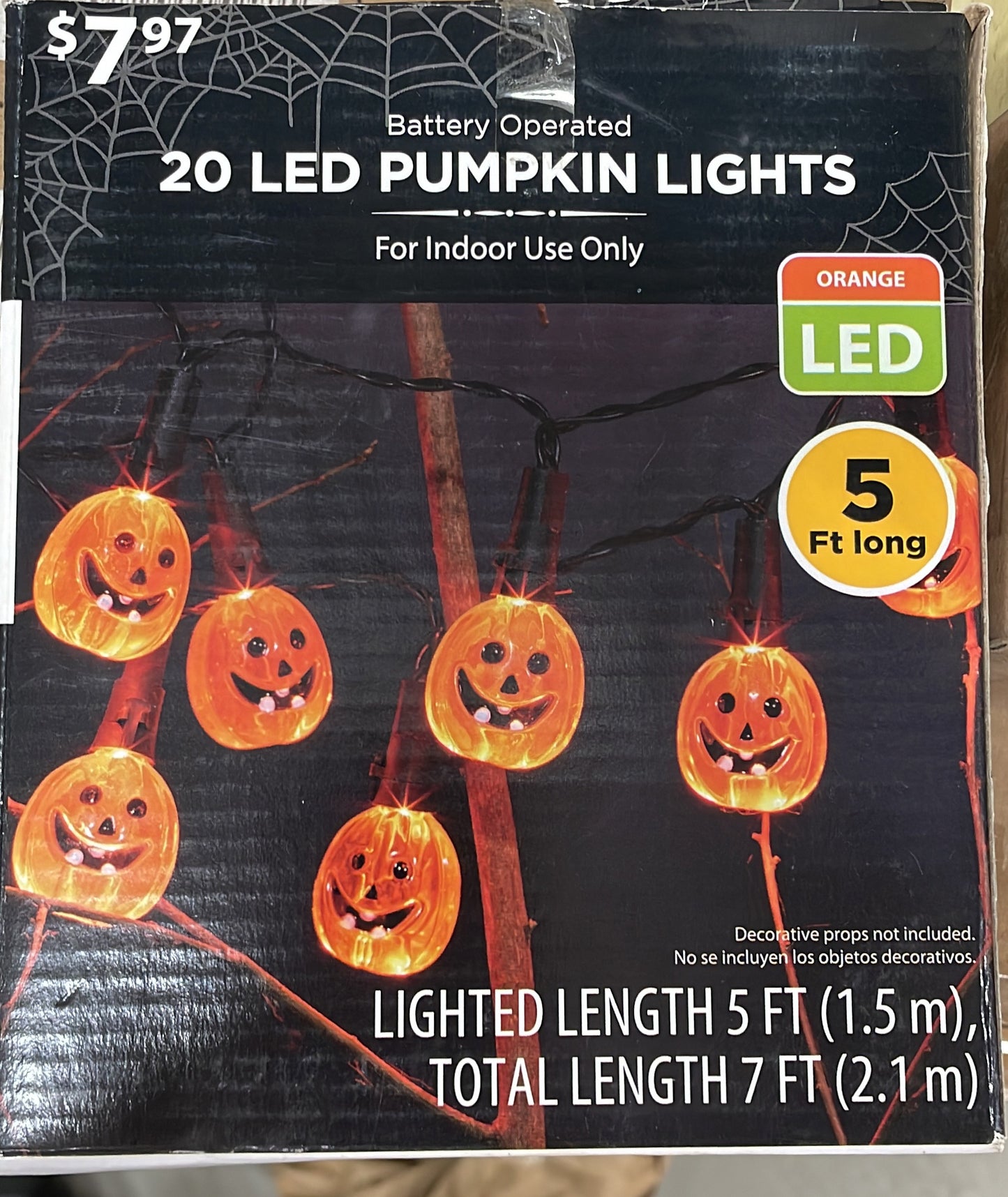 20 LED PUMPKIN LIGHTS