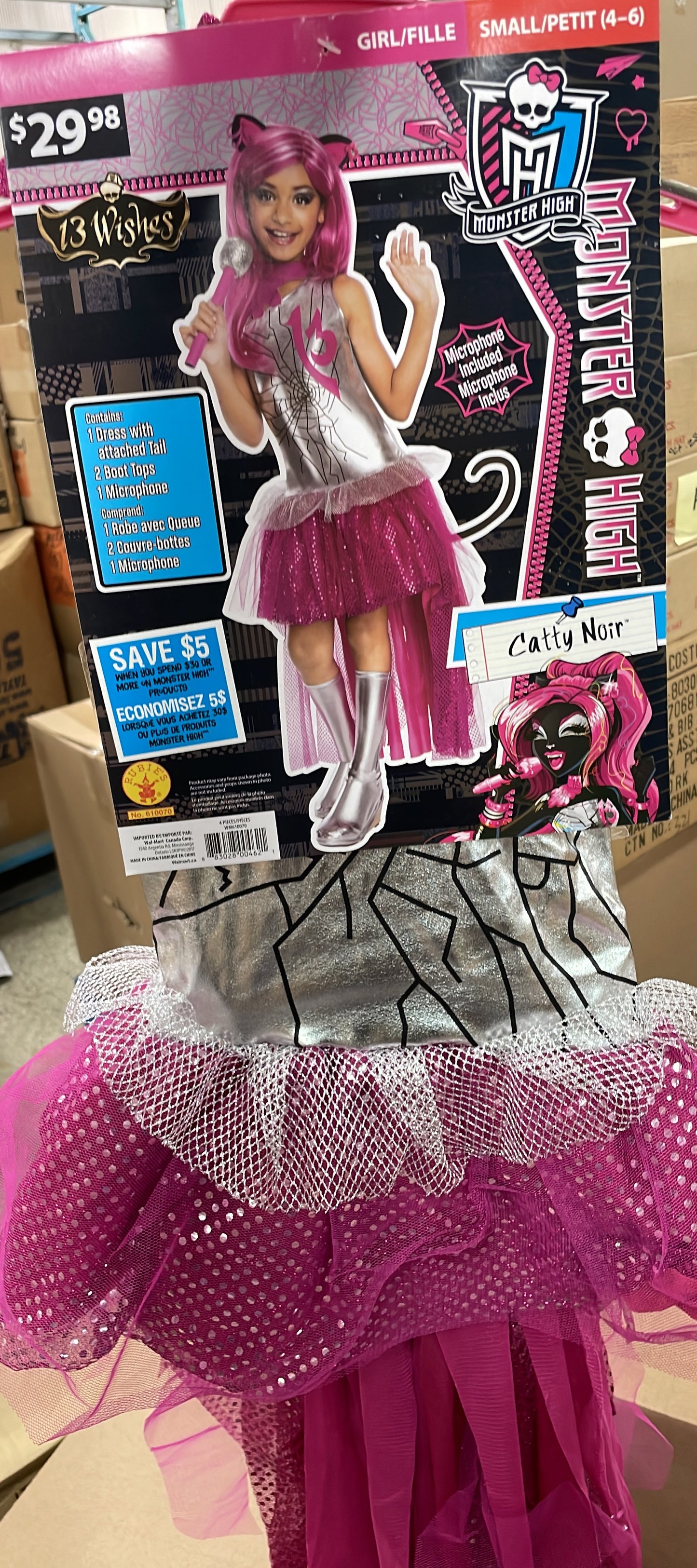 Monster High Catty Noir Costume – Small (4–6)