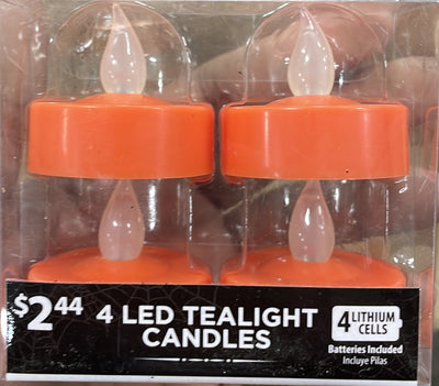 4 LED TEALIGHT CANDLES 54426