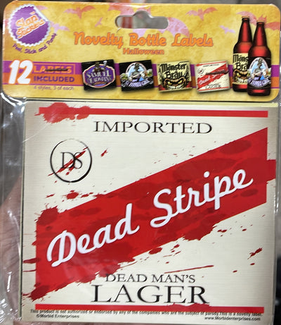 Halloween Novelty Bottle Labels – Samuel Deadman’s