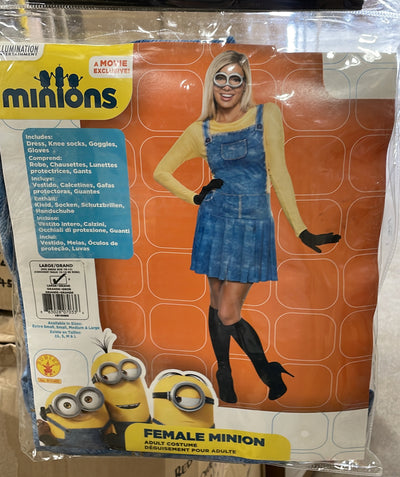 FEMALE MINION ADULT COSTUME LARGE