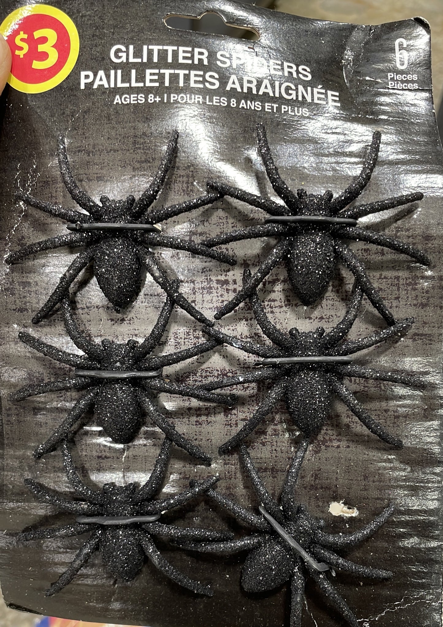 GLITTER SPIDERS