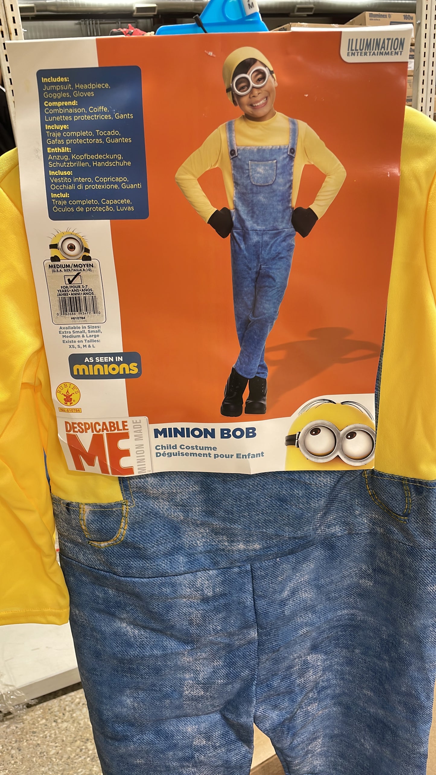 DESPICABLE ME MINION BOB MEDIUM (8-10)