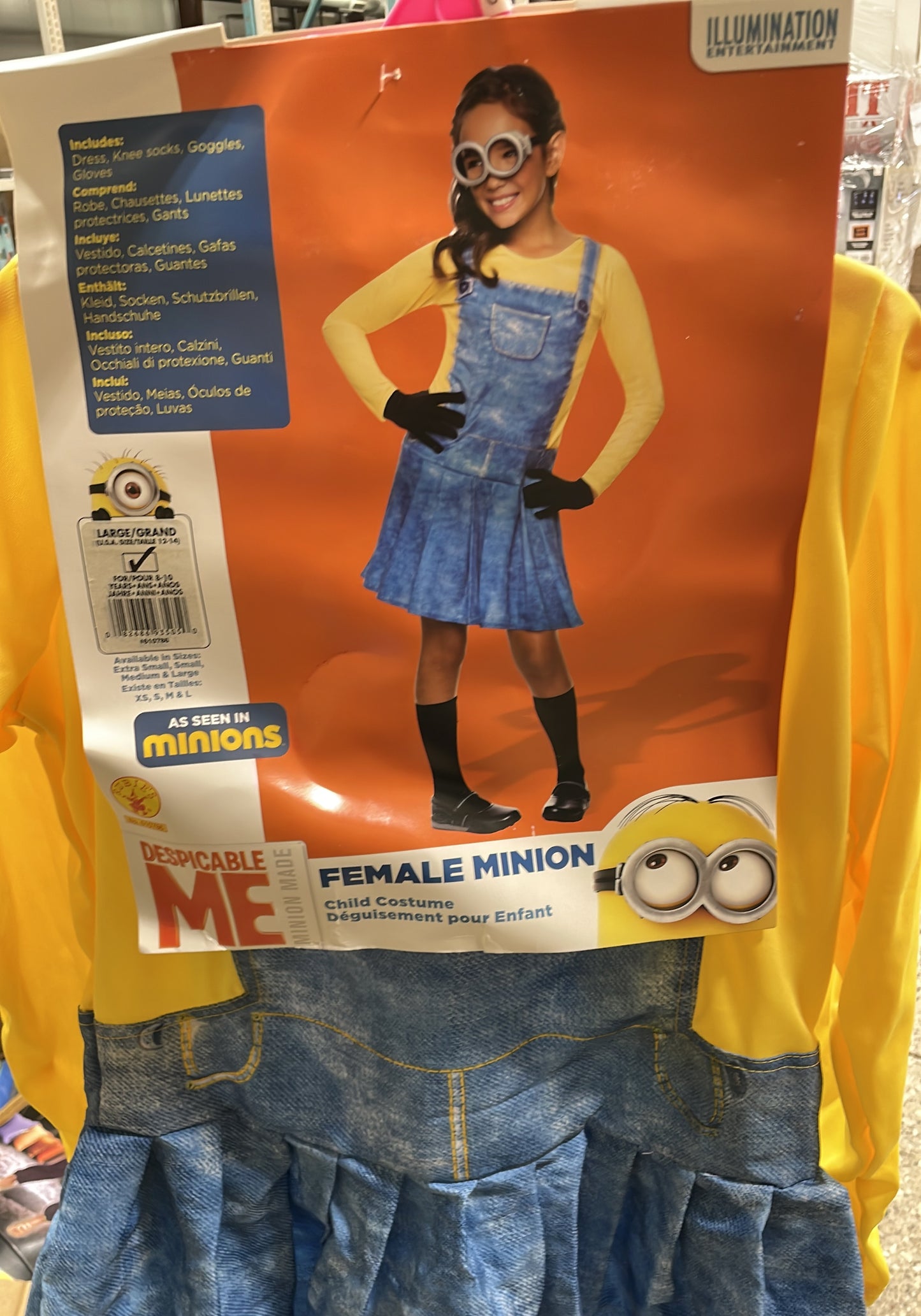 DESPICABLE ME FEMALE MINION LARGE (12-14)
