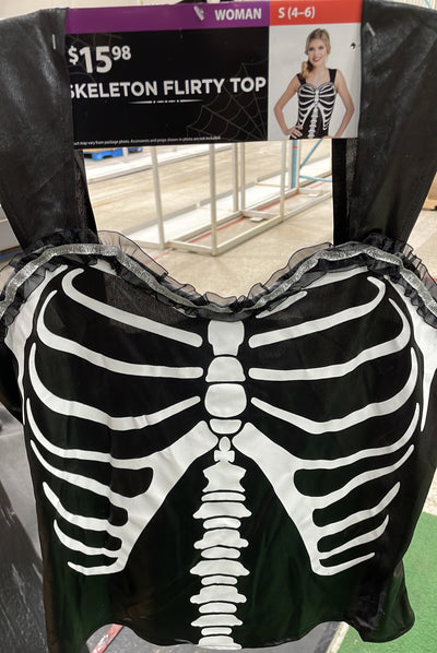 Skeleton Flirty Top S(4-6)