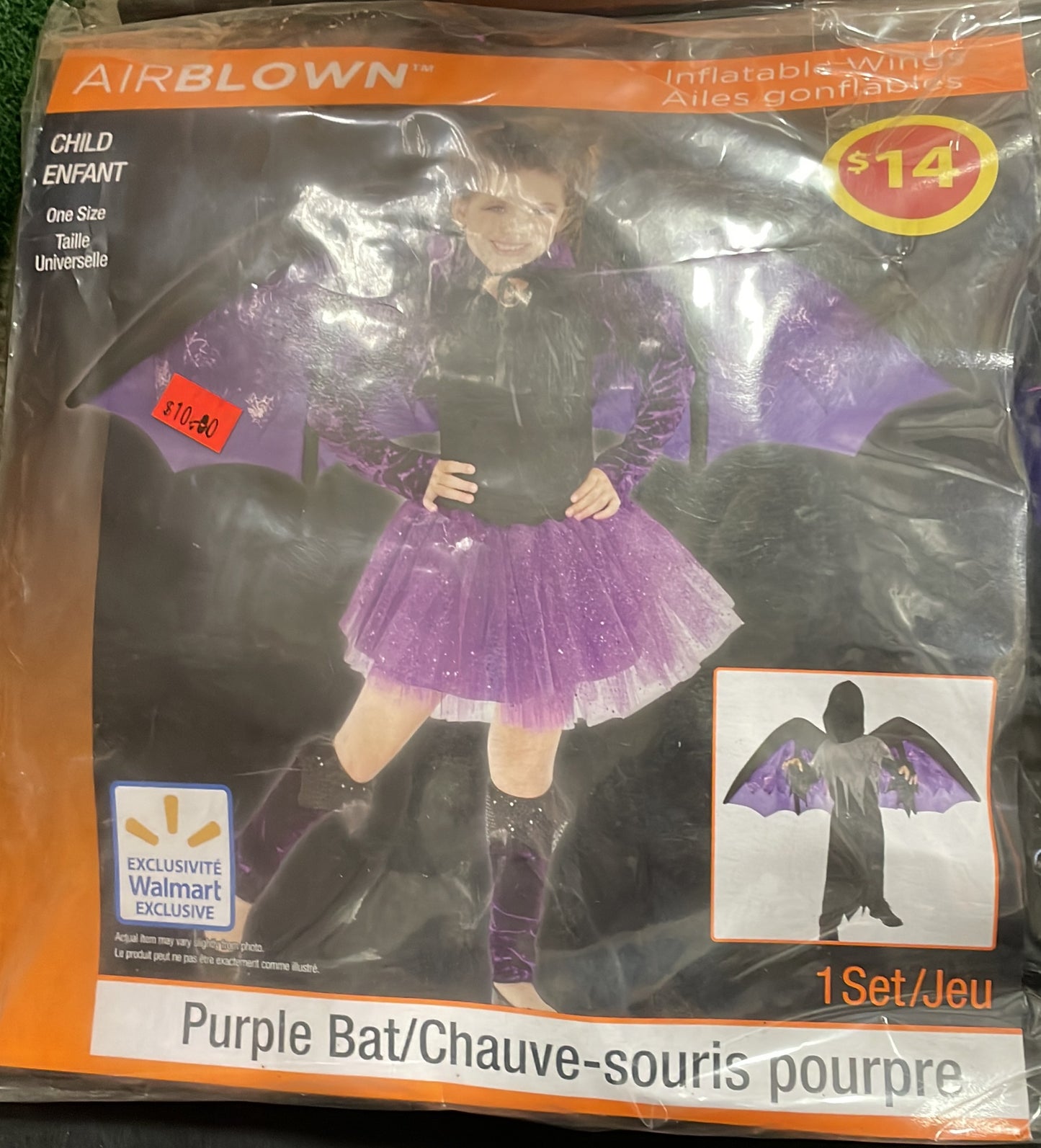 AIRBLOWN Purple Bat Inflatable Wings