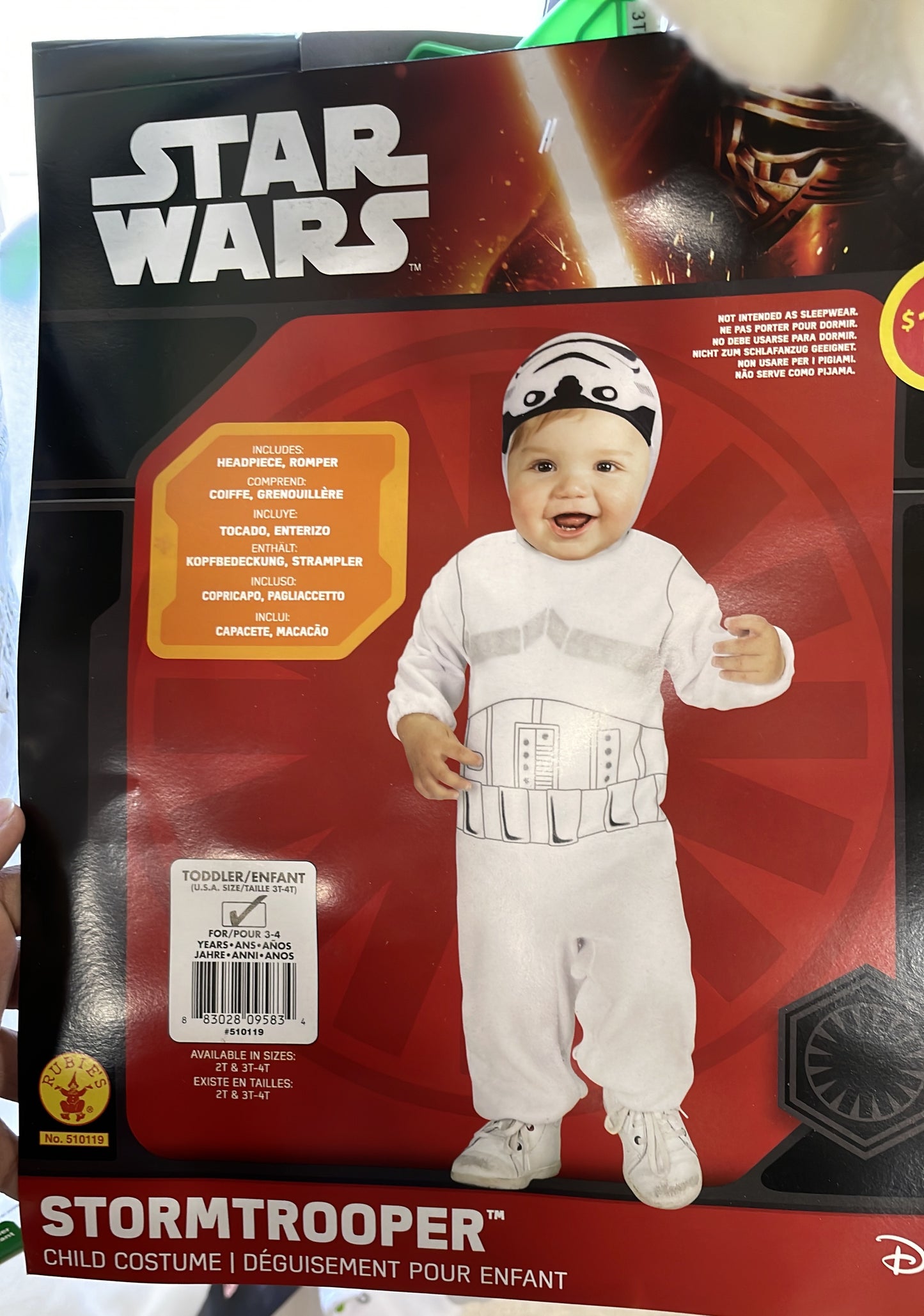 STORMTROOPER CHILD COSTUME for 3-4