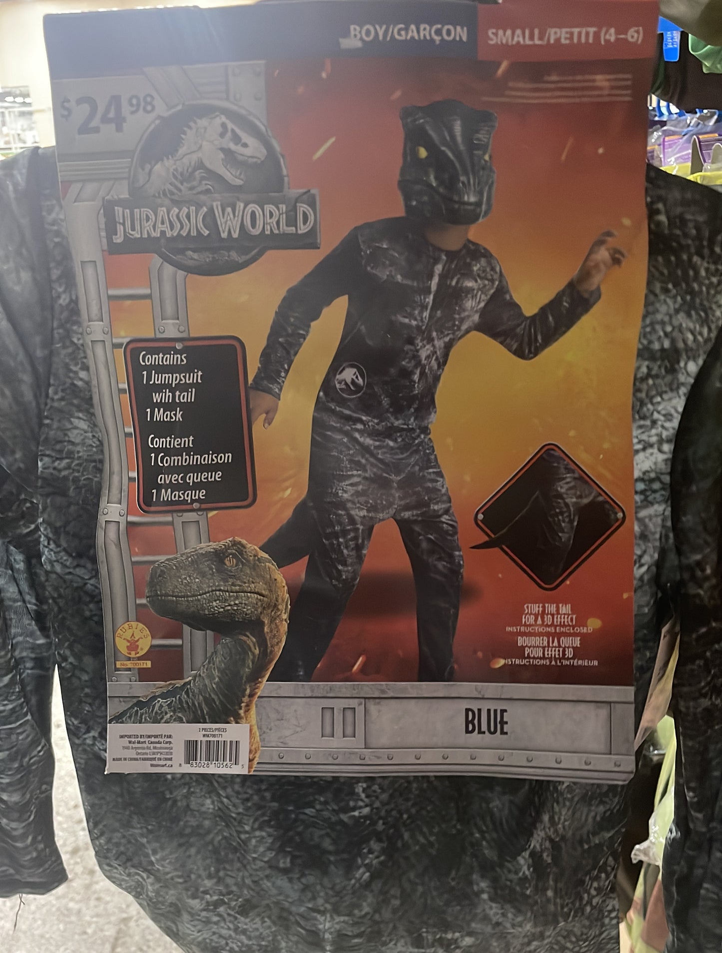 JURRASSIC WORLD BLUE SMALL