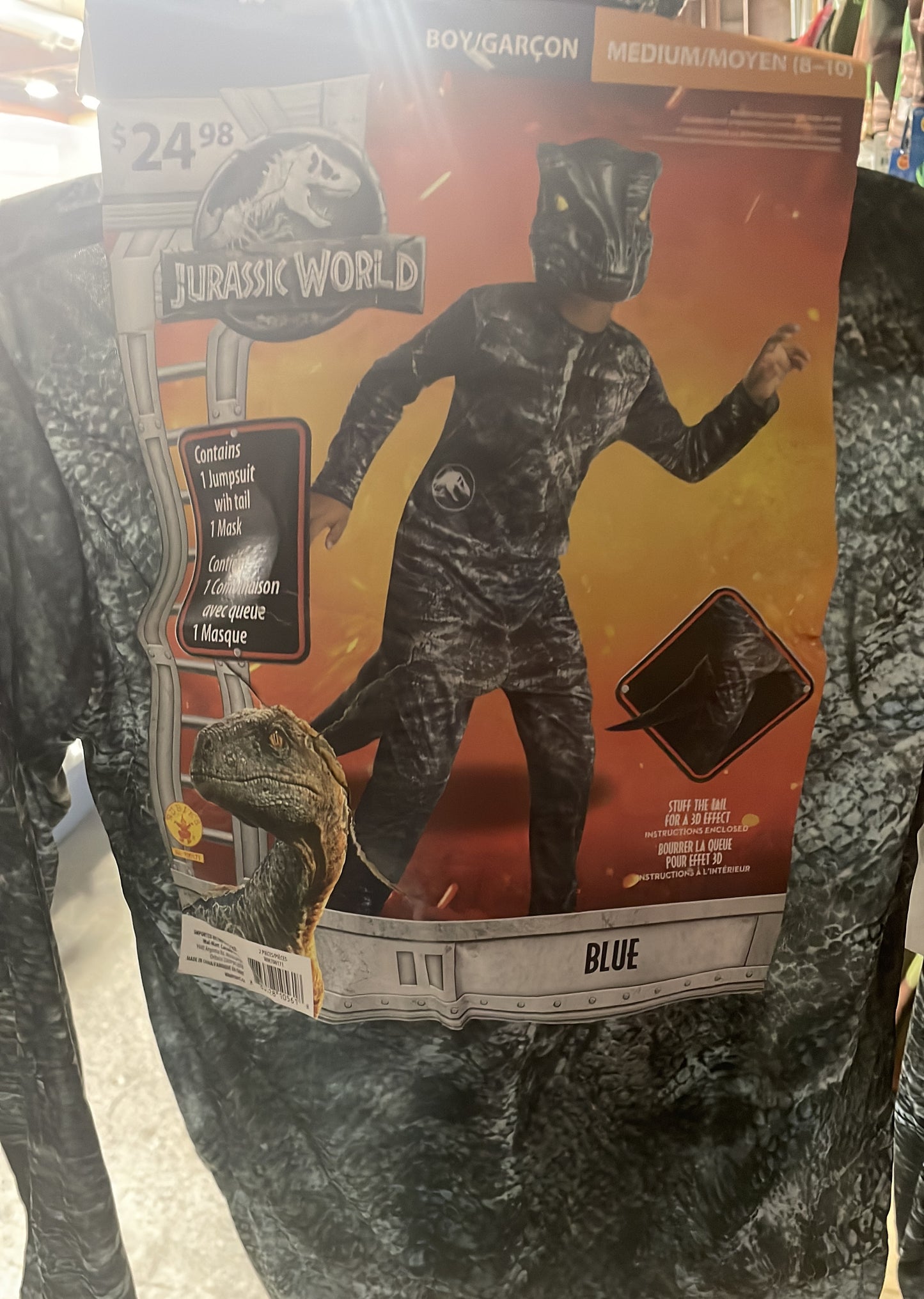 JURASSIC WORLD BLUE MEDIUM (8-10)