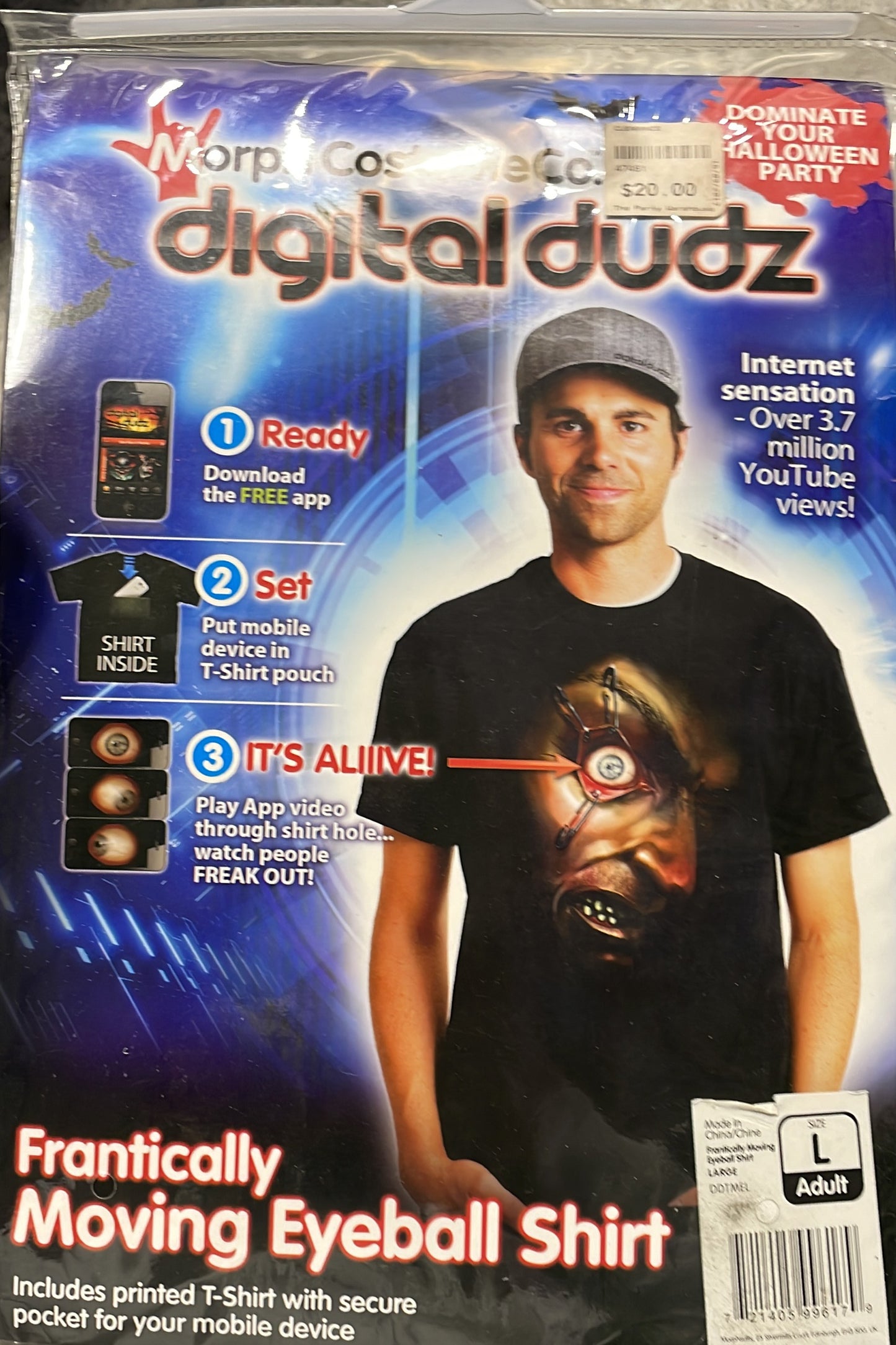 Frantically Moving Eyeball Shirt L