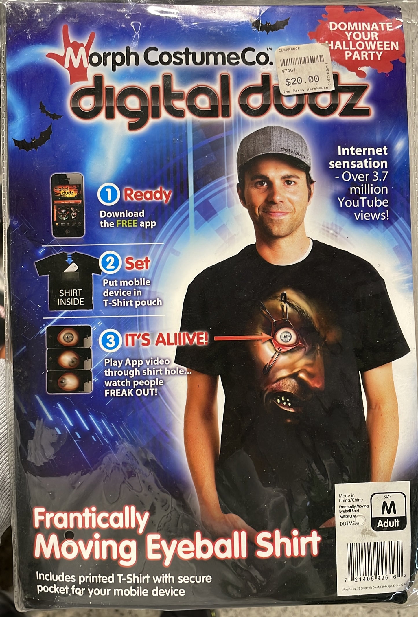 Frantically Moving Eyeball Shirt M